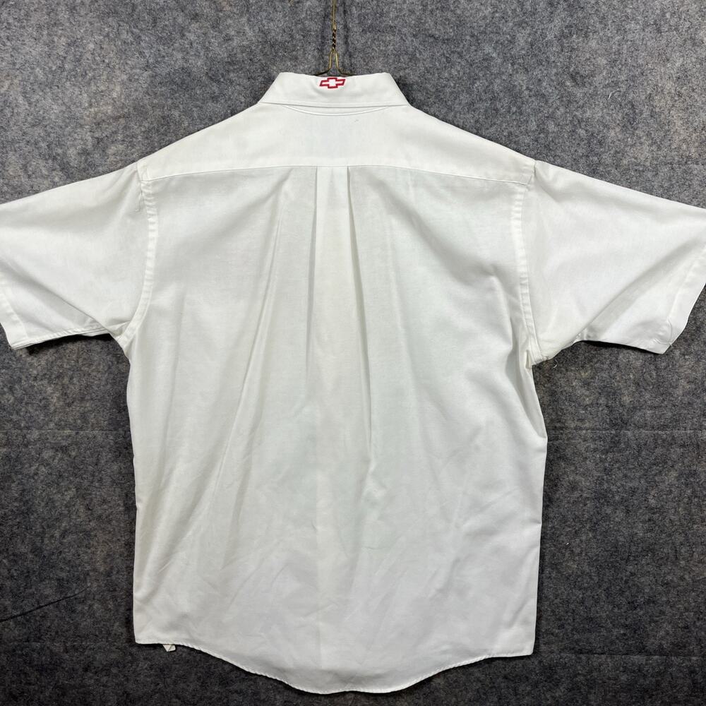 1990’s Chevy Indy V8 Crew Shirt Size Medium/ 16/ Arrow Dover \White Brown - Picture 6 of 12